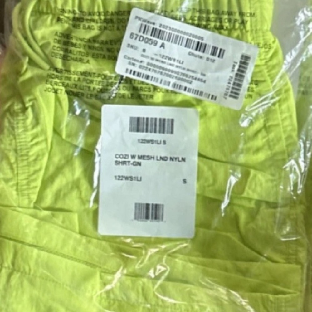 NWT [Cozi] 5" Mesh Lined Nylon Shorts Pockets & Drawstring in Green Women’s S - Picture 4 of 5